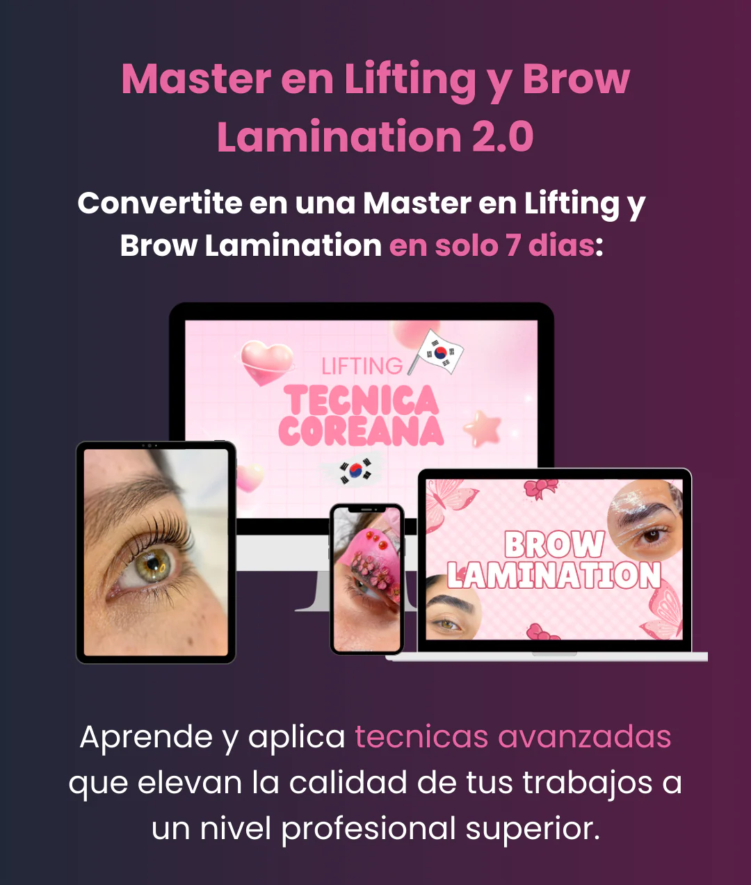 Master en Lifting y Brow Lamination 2.0